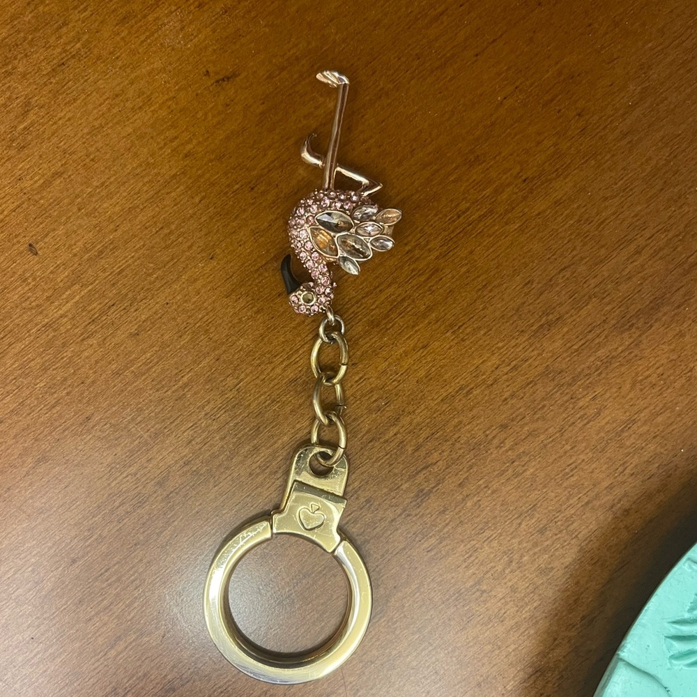 Kate spade flamingo keychain